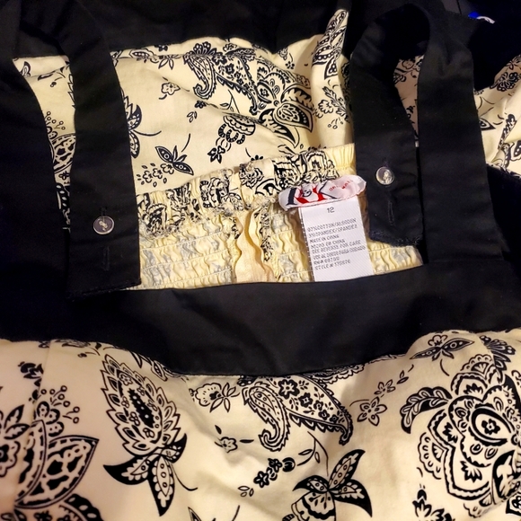 R & K Beige and Black Paisely woman Dress - Picture 4 of 7